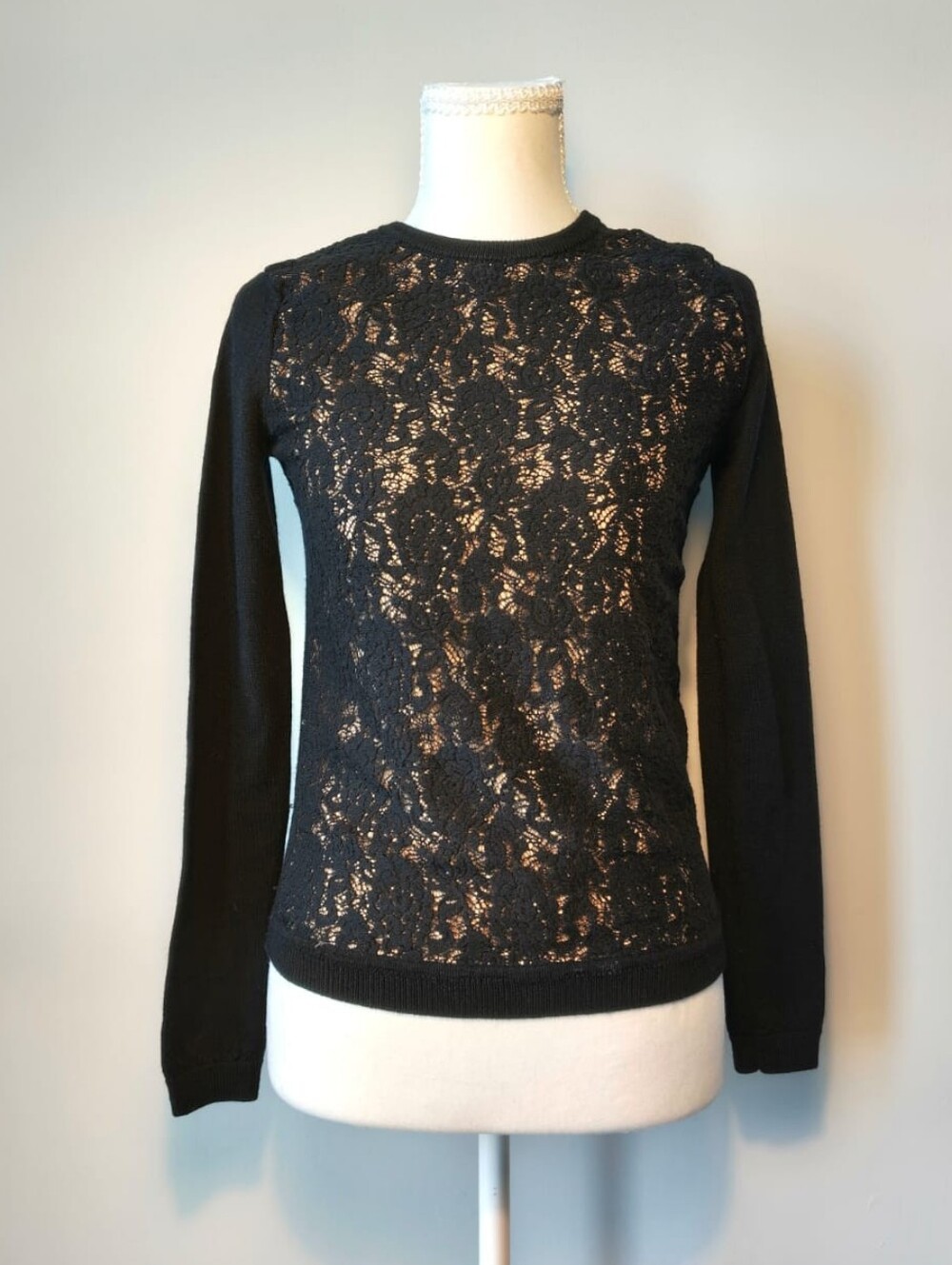 BABATON BLK XS 100% Merino SWEATER